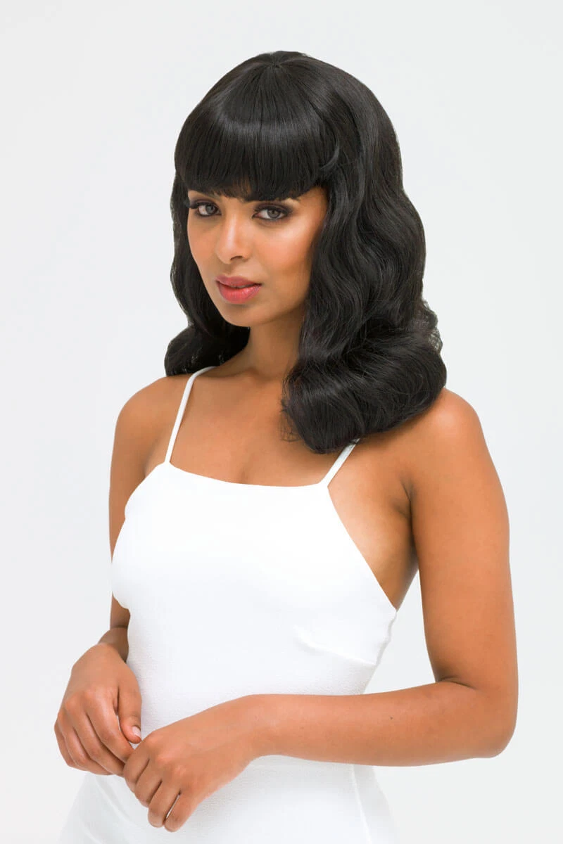 Black top 1950s wig