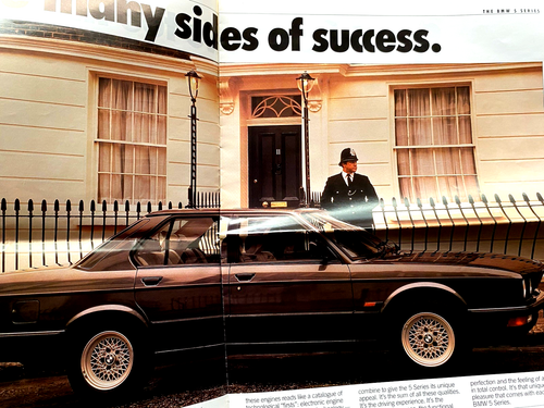 BMW 1987 Range Sales Brochure 3-5-5-7 Series-750i/iL-M Sport+Spec + Motorcycles - Picture 5 of 9