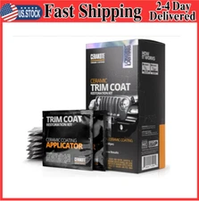 Ceramic Trim Restorer Kit UV Protection Long Lasting for Plastic Bumper Fender