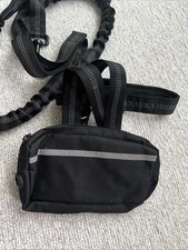 Dog Leash Belt Hands Free Running Jogging Walking Waist Pouch with Bungee Leash