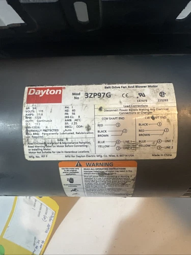 Dayton 3ZP97G Belt Drive Fan And Blower Motor (NOS)