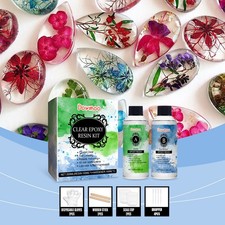Crystal Clear Epoxy Resin DIY Kit-Non-Yellowing  Bubbles-Free for Casting Coating