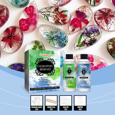 Crystal Clear Epoxy Resin DIY Kit-Non-Yellowing，Bubbles-Free for Casting Coating