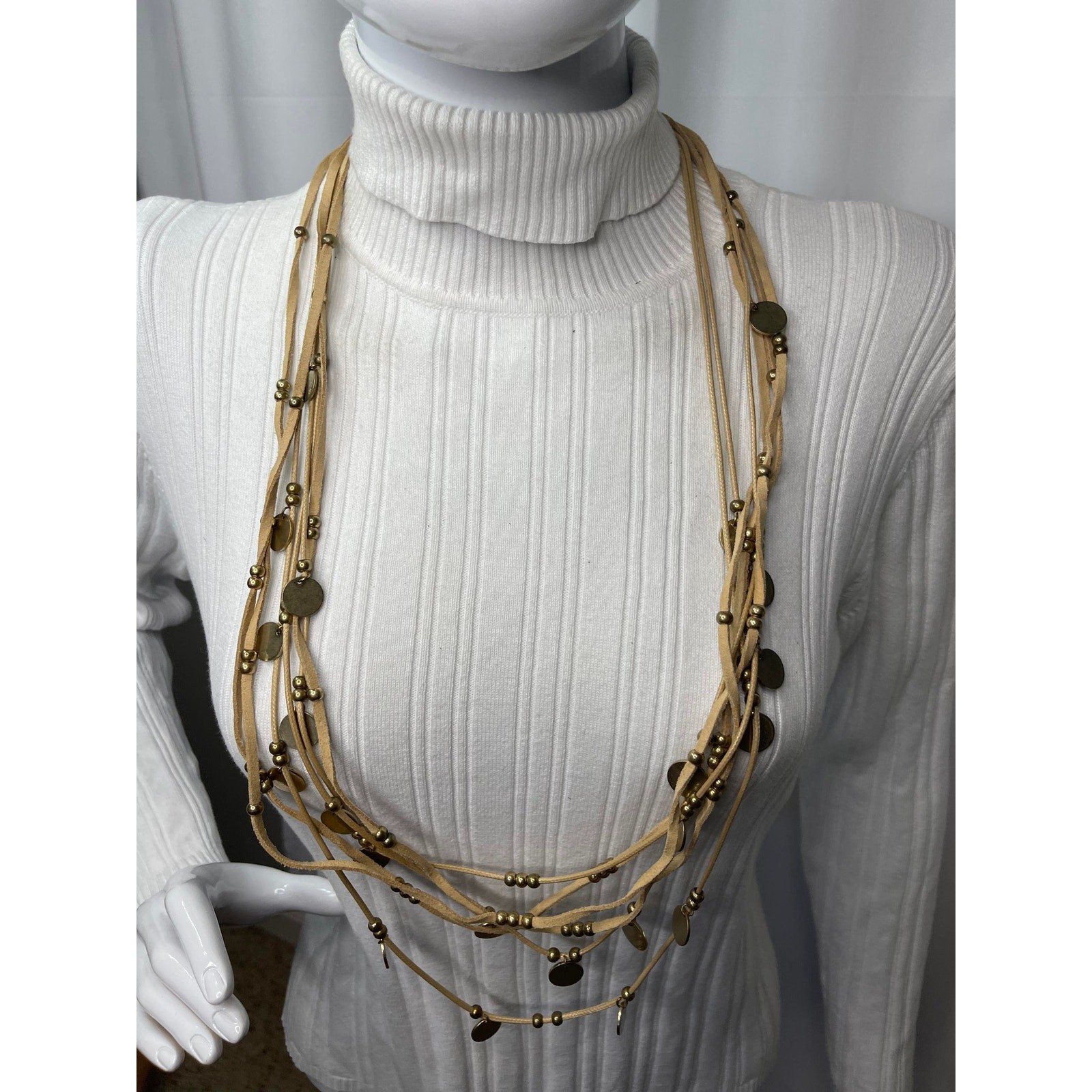 Plunder statement necklace signed costume jewelry… - image 9