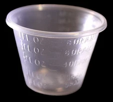 400 Plastic 1oz. Graduated Medicine Cups Latex Free Non-Sterile (2 Packs of 100)