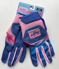Rawlings XL workhorse Batting Gloves Pink/Blue