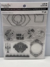 Recollections Halloween Dead Regency Clear Stamps And Dies Set, NEW