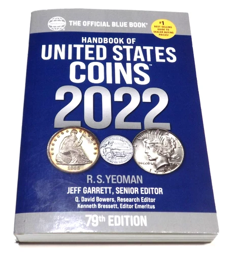 Handbook United States Coins 2022 Blue Book  79th Edition R.S. Yeoman Softcover