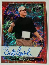 2026 Leaf Metal Bill Cowher Auto Autograph Scope Orange On Card #d 4/6