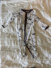 Kyte Baby Charcoal Marble Footie Pajama Limited Edition Retired Print 6-12 M