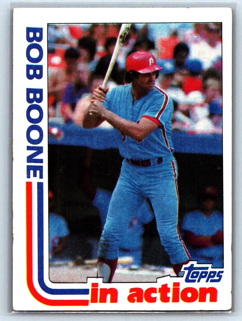 1982 Topps #616 Bob Boone Blackless