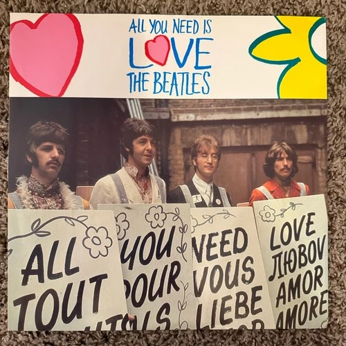 The Beatles All You Need Is Love 12" Vinyl Single Parlophone Records