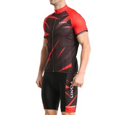 Herren-Radtrikot Atmungsaktives Kurzarm-Radshirt Und Gepolsterte Radhose Zf1W