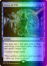 MTG Magic the Gathering Force of Will (50/521) Dominaria Remastered LP FOIL