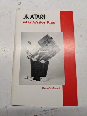 ATARI ARATIWRITER PLUS OWNERS OPERATION MANUAL 1985 GUIDE HANDBOOK STEP BY STEP
