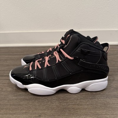 Nike Air Jordan 6 Rings Black Rust Pink 322992-068 Men's Shoes Sz 11.5