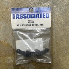RC Associated SC10 Series Steering Blocks For Hex Axle Set Plastic Black 9880