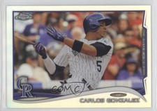 2014 Topps Chrome Refractor Carlos Gonzalez #190 2k3