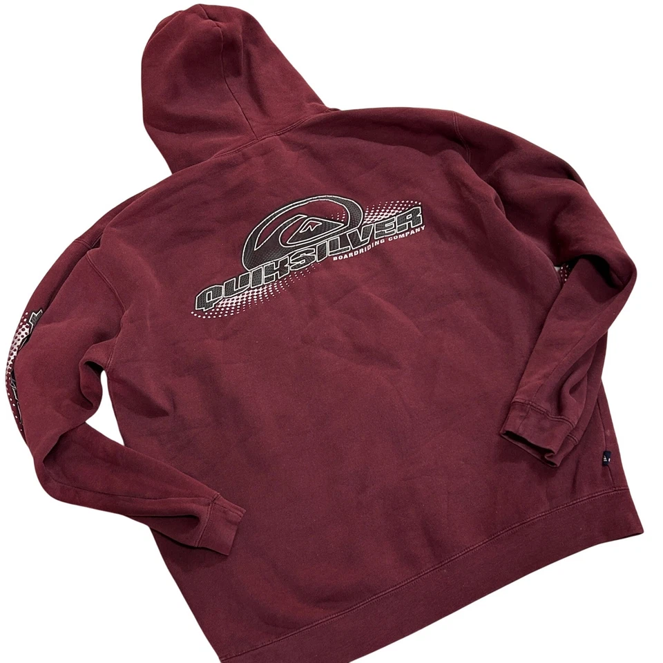 Sudadera con capucha gráfica Quiksilver para hombre pequeña patinadora Y2K Foto 2 de 4