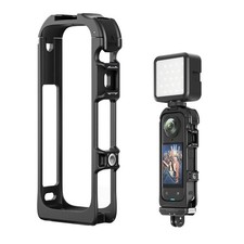 Protective Frame Cage W/Quick Release Mount Port Dual Cold Shoe For Insta3 USN