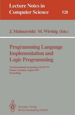 Programming Language Implementation and Logic Programming Martin Wirsing