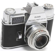  Kodak Retina Reflex III Film Camera w. Schneider Retina-Xenar 2.8/50mm...