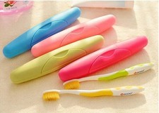 Toothbrush Travel Holders 2 Case Camping Hiking Portable Box Bathroom