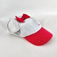 Minnie Mouse Hat Girls Grey Disney Polka Dot Ears Adjustable Cap World Youth