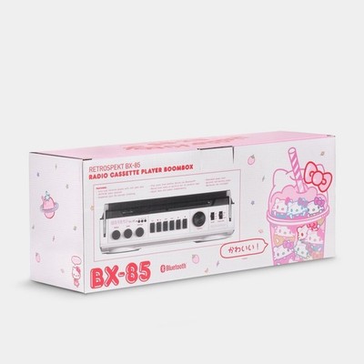 Hello Kitty Strawberry Kawaii BX-85 Bluetooth Cassette Player