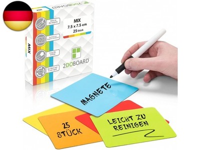 2DOBOARD Beschreibbare Magnete - Kanban Board - Beschreibbare Magnetschilder