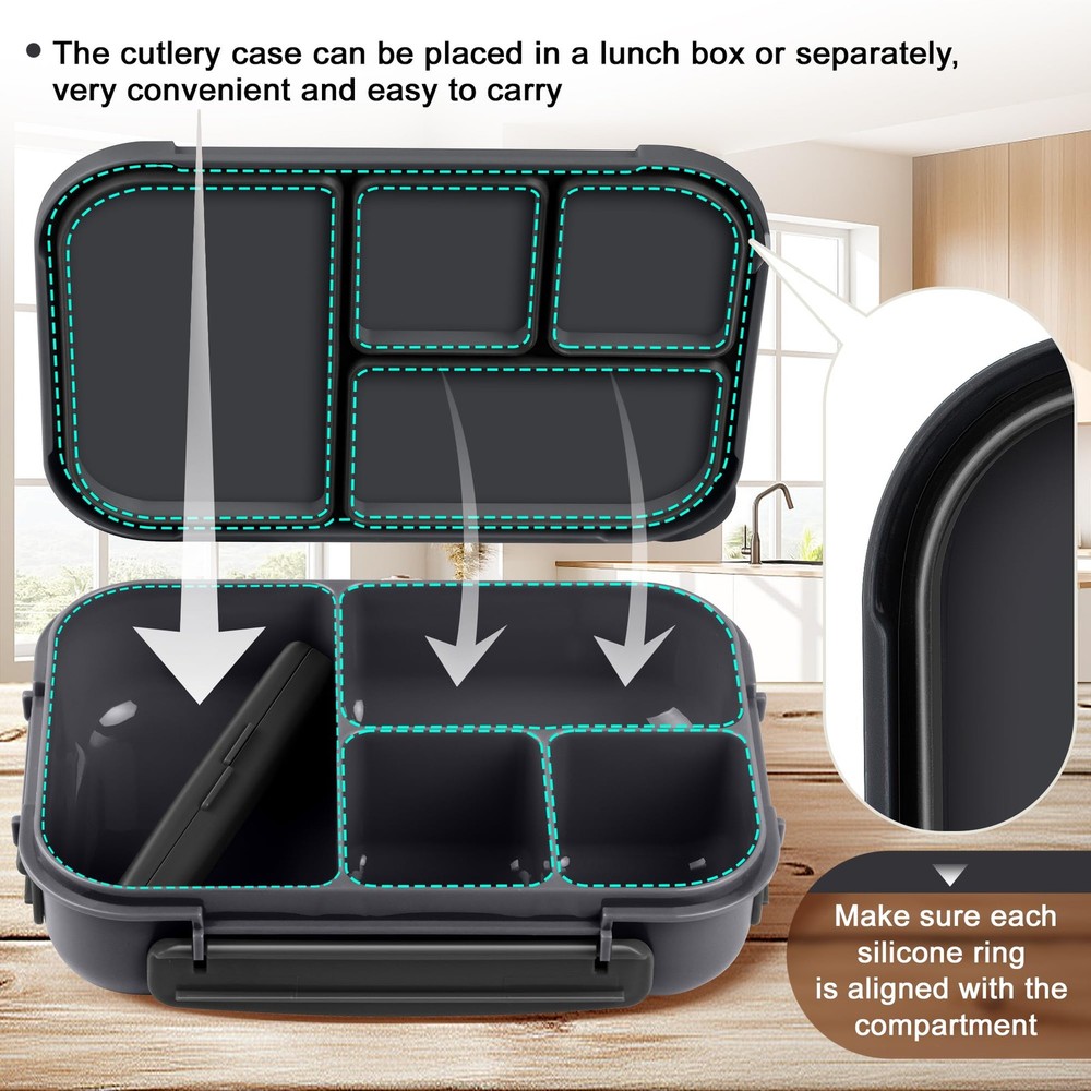Leakproof Bento Lunch Box for Kids Adults and Toddlers Leakproof Bento Lunch Box for Kids Adults and Toddlers