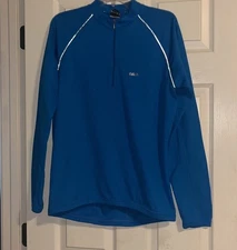 LG Louis Garneau blue cycling jersey shirt men’s large #0U