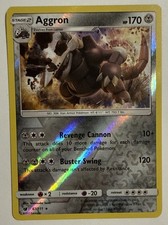 Aggron 67/111 Crimson Invasion Holo Rare Pokemon Card Near Mint