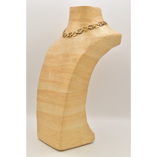 Monet Vintage Halsband Halskette schwarz Emaille Gliederkette gold klobig signiert BinL - Bild 9 von 12