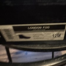 London Fog Black Leather Chukka Boots Lace Up Round Toe Men's Size 12