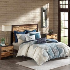Ink  Ivy King/Cal King 3pc Nova Duvet Cover Mini Set - Blue