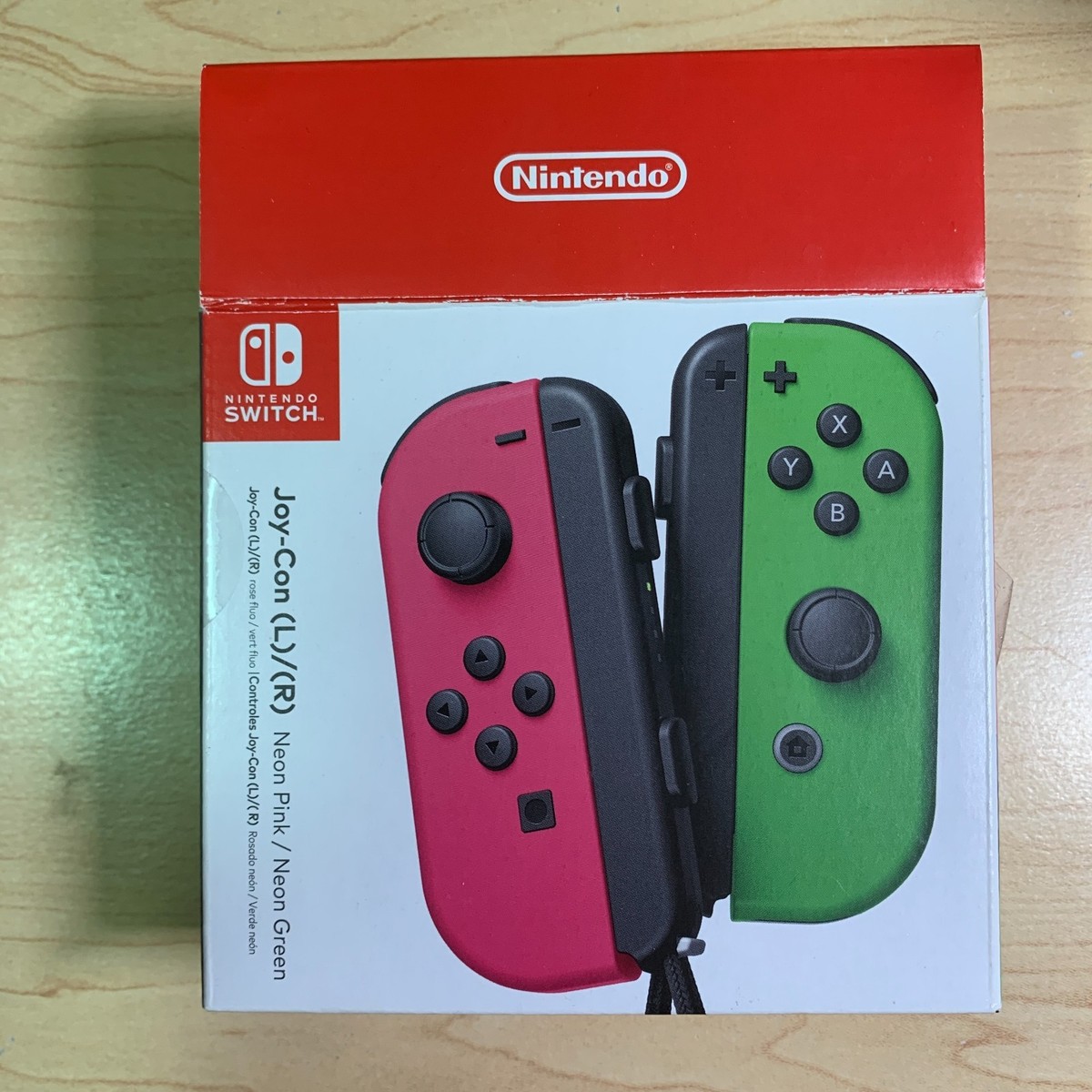 Nintendo Switch Joy-Con Pair - Neon Pink / Neon Green - USED With