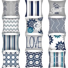 12 Pcs Decorative Throw Pillow Cover 18 x 18 Inch Modern Sofa Pillow case Geo...