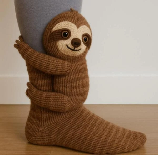 3D Lindos Animales Calcetines Tejido Patrón Suelo Calcetines Unisex Divertido Regalo de Navidad Foto 2 de 4