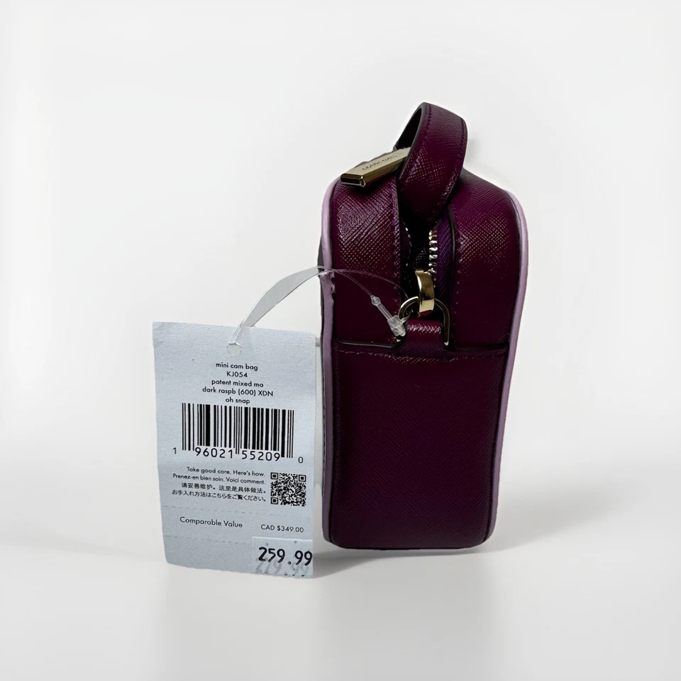 Kate Spade Oh Snap Mini Camera Bag Dark Raspberry Multi - Image 3 of 4
