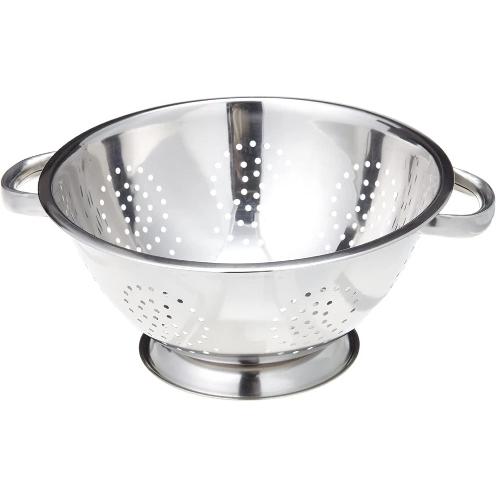 COOKPRO 242 STAINLESS STEEL COLANDER 5QT OVERSIZED HANDLES