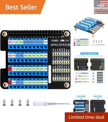 Multi-Compatible GPIO Breakout Board for Raspberry Pi - Status LED Function