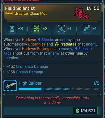 Borderlands 4   Legendary COMs   Harlowe Field Scientist High Lvl 50   PS PC XB