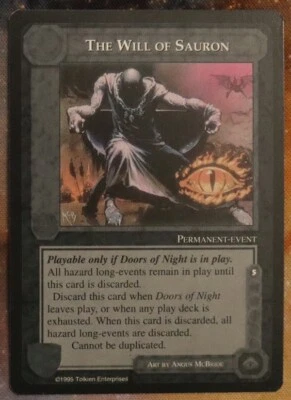 MECCG / Middle Earth CCG - The Wizards Limited - The Will of Sauron - NM - Photo 1/2