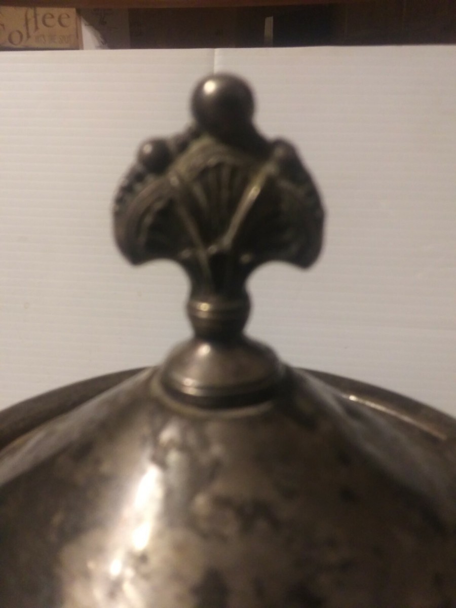 JAS. STIMPSON Silver Plated Ice Water Pitcher Ceramic Liner 1854