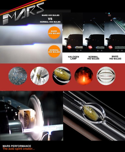 MARS D1S 35W AC HID High-Intensity Discharge Xenon Bulbs Globes Car Headlights - Picture 6 of 6