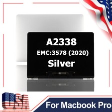 For Macbook Pro 13.3" A2338 2020 EMC  3578 LCD Screen Top Cover Assembly Silver