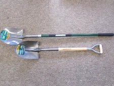 Masterforce Round Point Shovel 59" and D Handle Round Point Shovel 43"