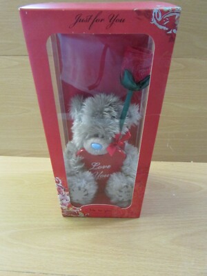 **LOOK** Atemberaubender NEU & Originalverpackt ME TO YOU Tatty Teddy ''LOVE YOU'' Bär mit ROSE