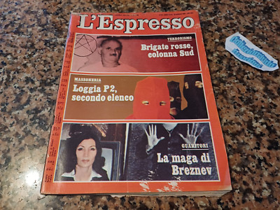 L'ESPRESSO 18 1981 - Rote Brigaden - Loggia P2 - Die Magierin von Breschnew